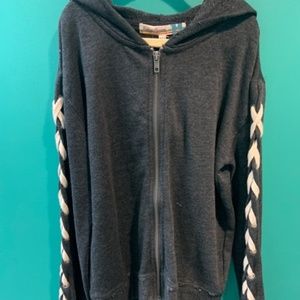 Vintage Havana Girls Laced Zip Up Hoodie
